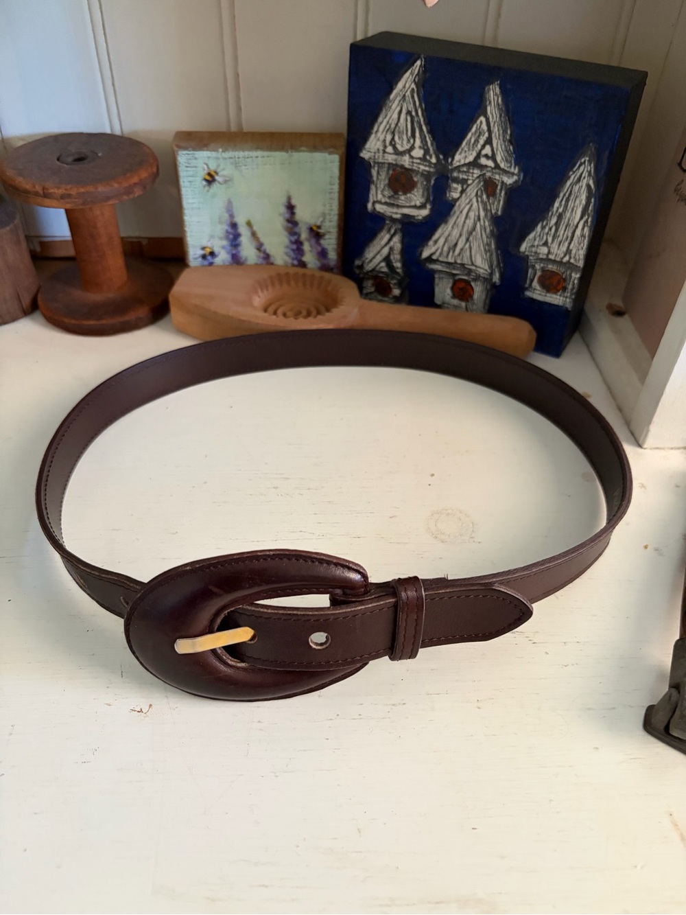 Paddy Campbell Classic Brown Leather Women's Belt - Timeless Style